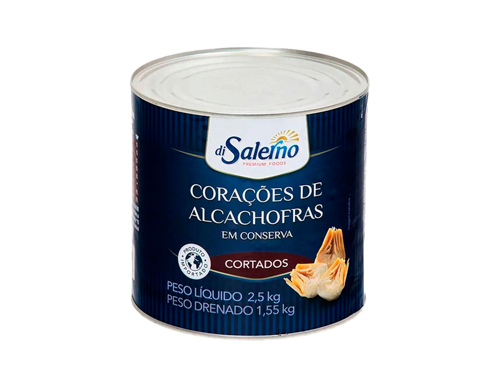 ALCACHOFRA CORAÇÃO CORTADO DI SALERNO 2,5 KILO BLACK FRIDAY PMG ATACADISTA