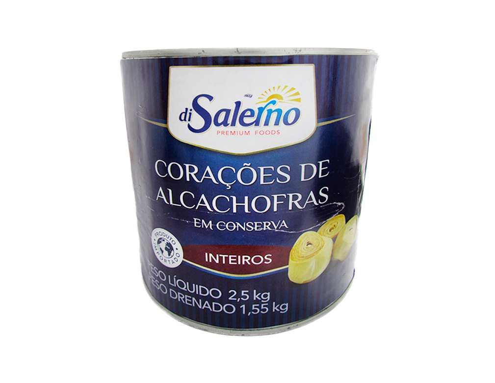 ALCACHOFRA CORAÇÃO INTEIRO DI SALERNO 2,5 KILO BLACK FRIDAY PMG ATACADISTA