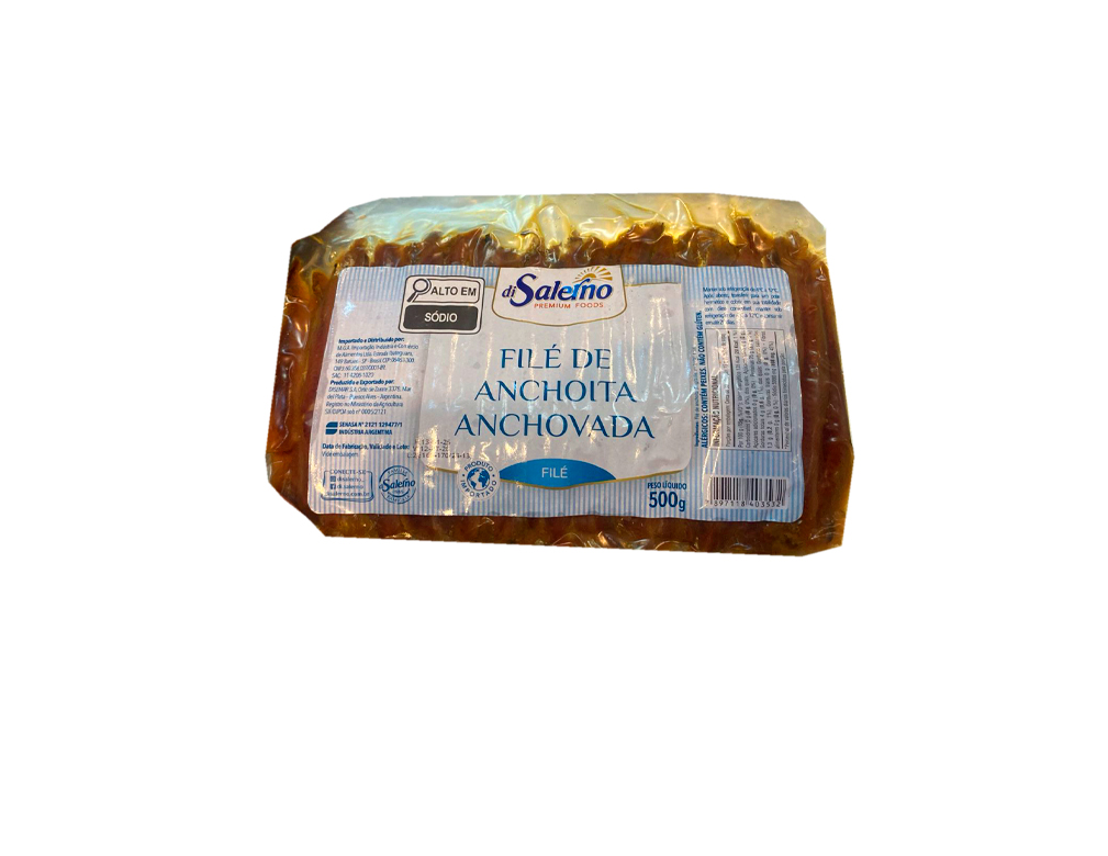 ALICHE ARGENTINO A VĂCUO DI SALERNO 500 G BLACK FRIDAY PMG ATACADISTA