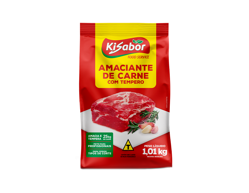 AMACIANTE DE CARNES COM TEMPERO KISABOR 1,01 KILO BLACK FRIDAY PMG ATACADISTA