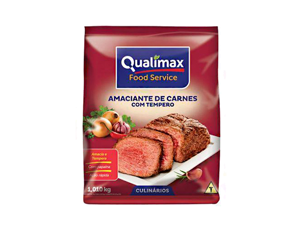 AMACIANTE DE CARNES COM TEMPERO QUALIMAX 1,01 KILO BLACK FRIDAY PMG ATACADISTA