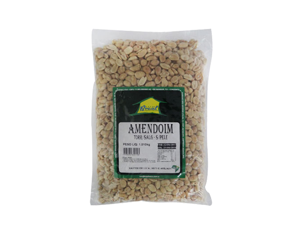 AMENDOIM TORRADO SALGADO SEM PELE BRASILSECO 1,01 KILO BLACK FRIDAY PMG ATACADISTA
