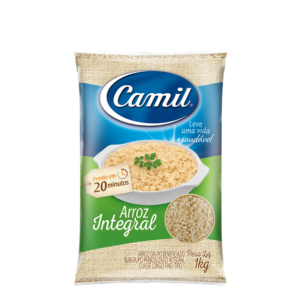 ARROZ INTEGRAL CAMIL 1 KILO (FDO 10 PCT) BLACK FRIDAY PMG ATACADISTA