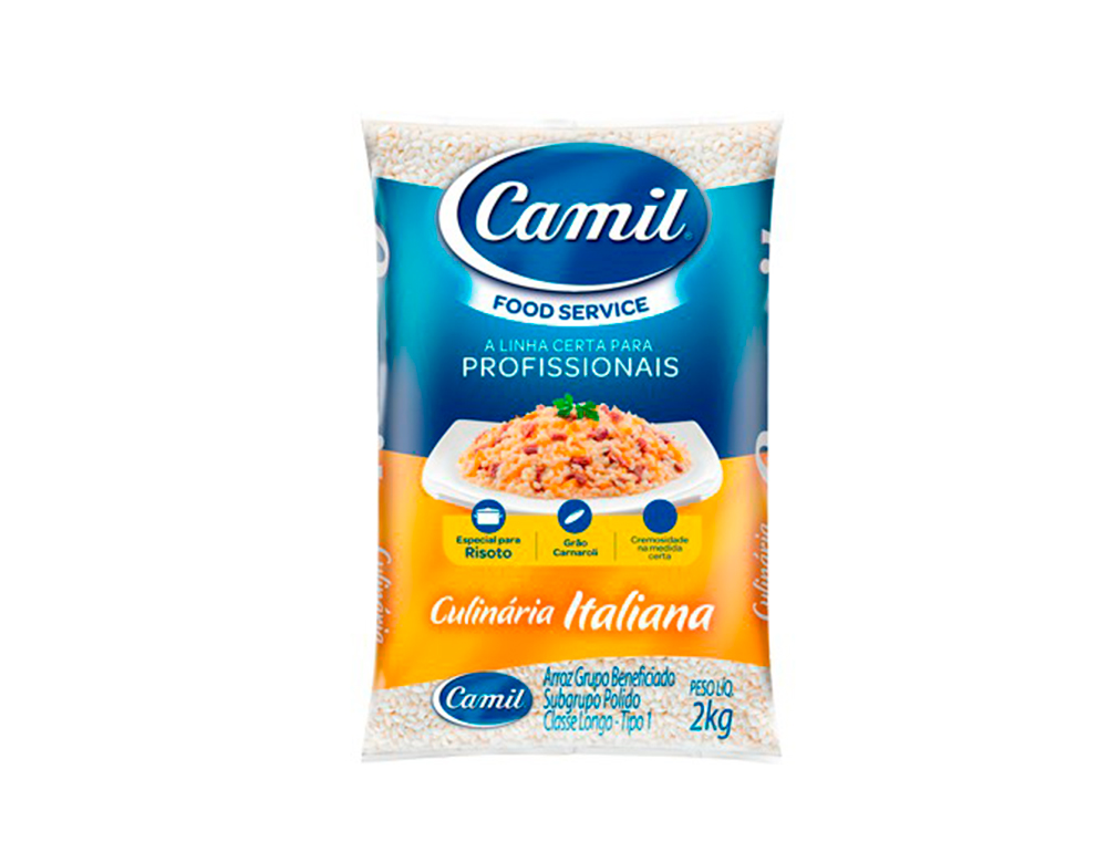 ARROZ RISOTOS CULINÁRIA ITALIANA FOOD SERVICE CAMIL 2 KILO BLACK FRIDAY PMG ATACADISTA