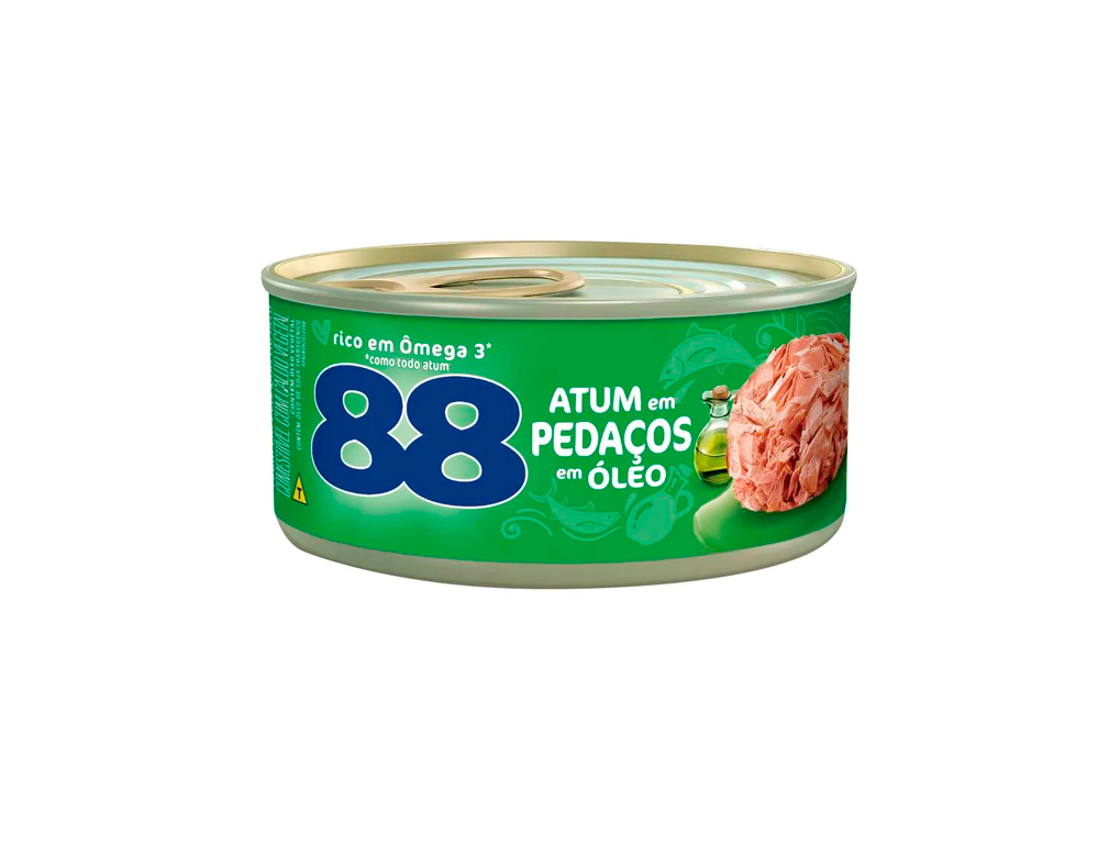 ATUM PEQUENO PEDAÇOS EM ÓLEO 88 140 G (CX 24 LT) BLACK FRIDAY PMG ATACADISTA