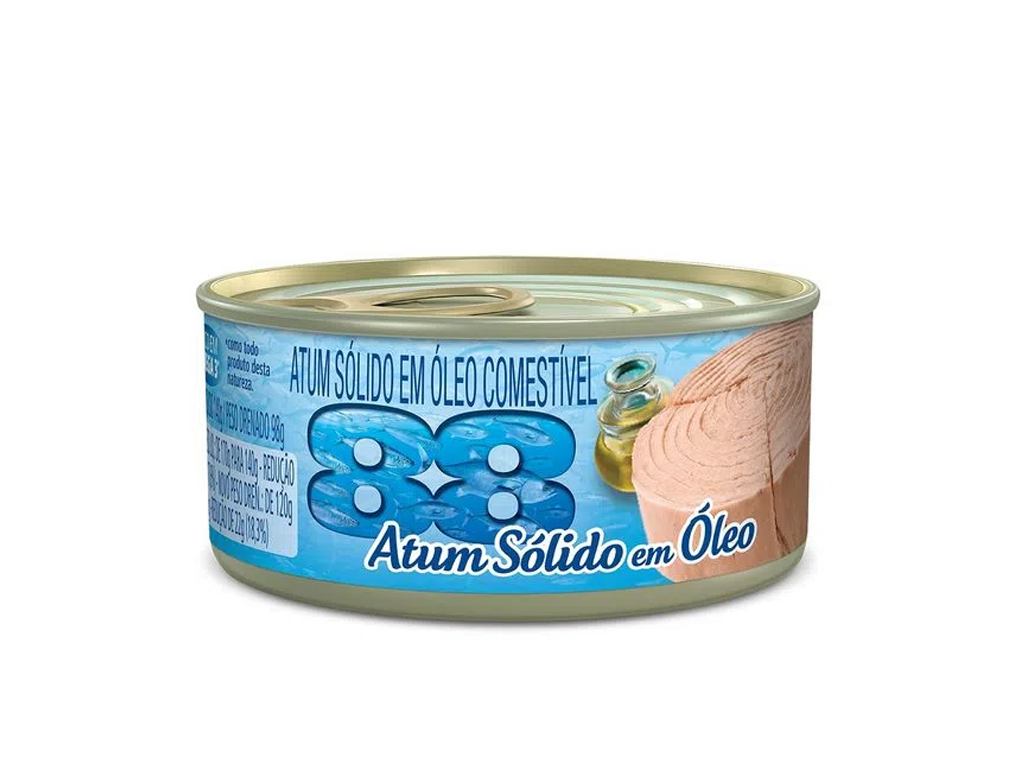 ATUM PEQUENO SÓLIDO EM ÓLEO 88 140 G (CX 24 LT) BLACK FRIDAY PMG ATACADISTA