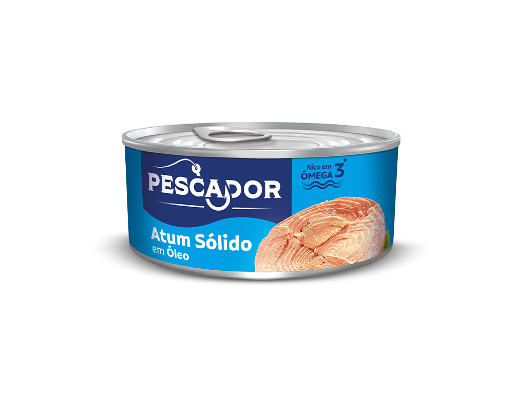 ATUM PEQUENO SÓLIDO EM ÓLEO PESCADOR 140 G (CX 24 LT) BLACK FRIDAY PMG ATACADISTA