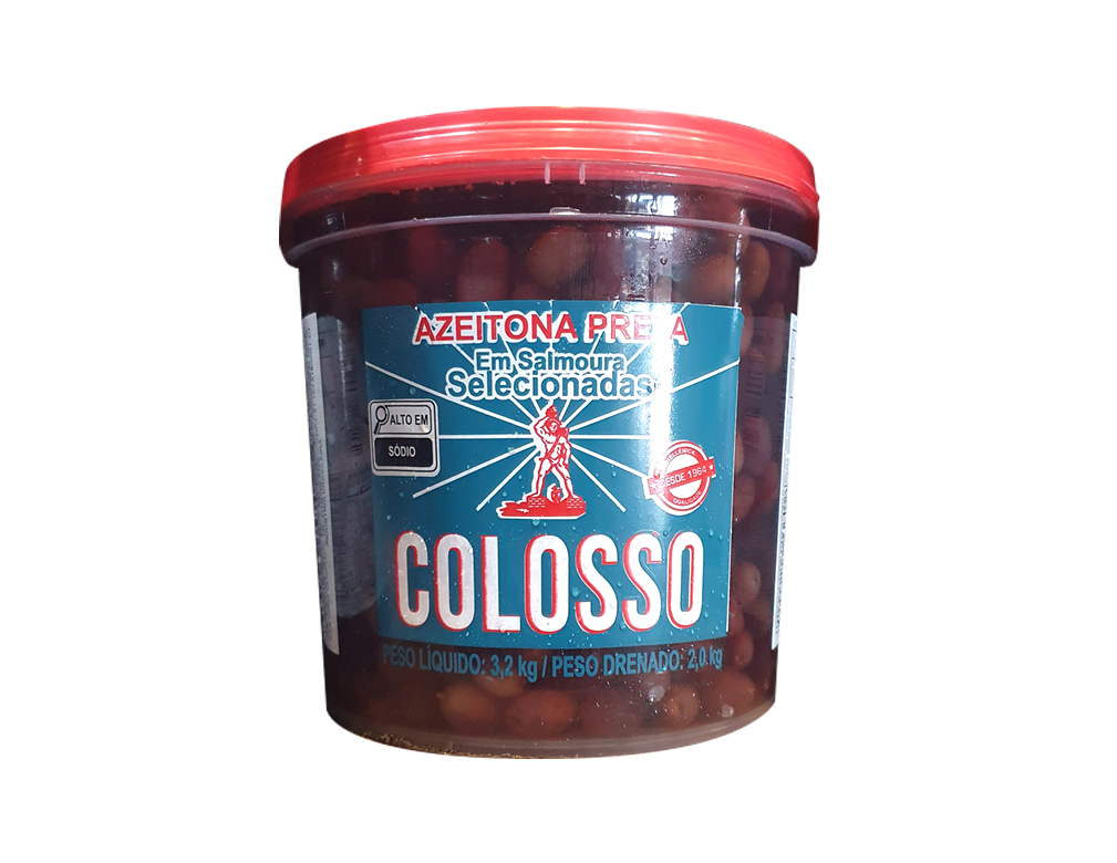 AZEITONA PRETA GRAÚDA 12 X 16 COLOSSO 2 KILO BLACK FRIDAY PMG ATACADISTA