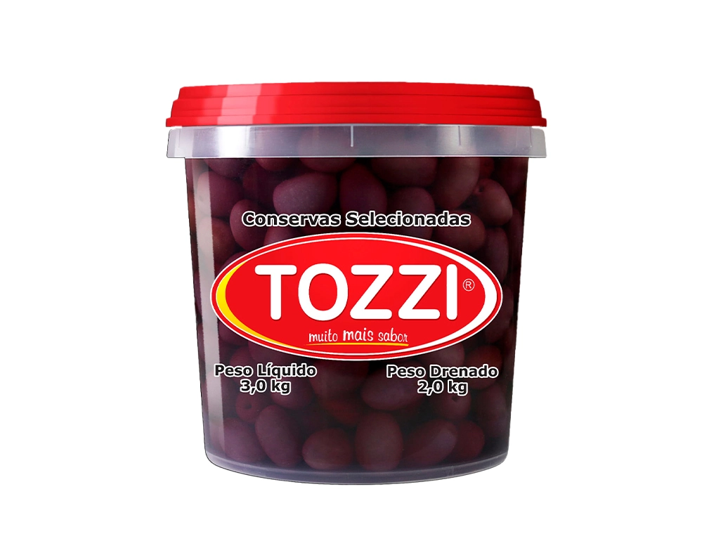 AZEITONA PRETA MÉDIA 20 X 24 TOZZI 2 KILO BLACK FRIDAY PMG ATACADISTA