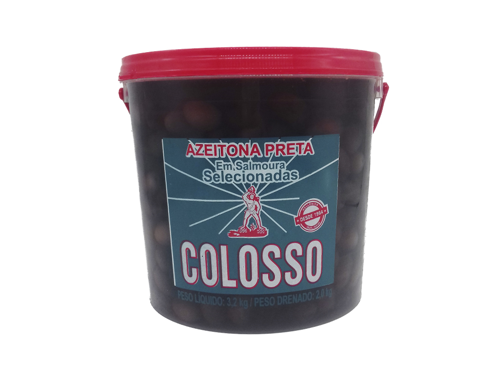 AZEITONA PRETA MÉDIA 24 X 28 COLOSSO 2 KILO BLACK FRIDAY PMG ATACADISTA
