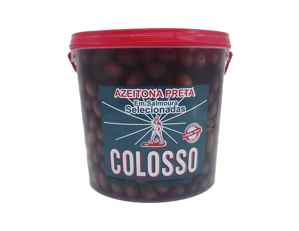 AZEITONA PRETA MIÚDA 45 X 50 COLOSSO 2 KILO BLACK FRIDAY PMG ATACADISTA