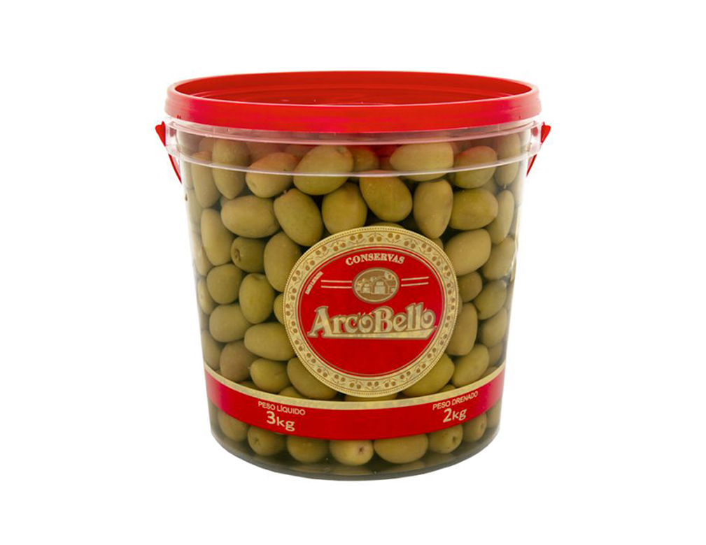 AZEITONA VERDE MÉDIA 24 X 28 ARCO BELLO (BD 2 KILO) BLACK FRIDAY PMG ATACADISTA