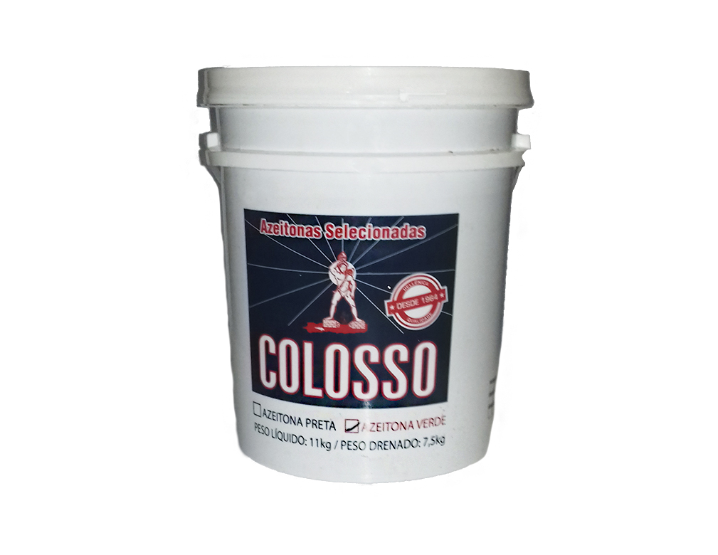 AZEITONA VERDE MÉDIA 24 X 28 COLOSSO (BD MÉDIO 7,5 KILO) BLACK FRIDAY PMG ATACADISTA