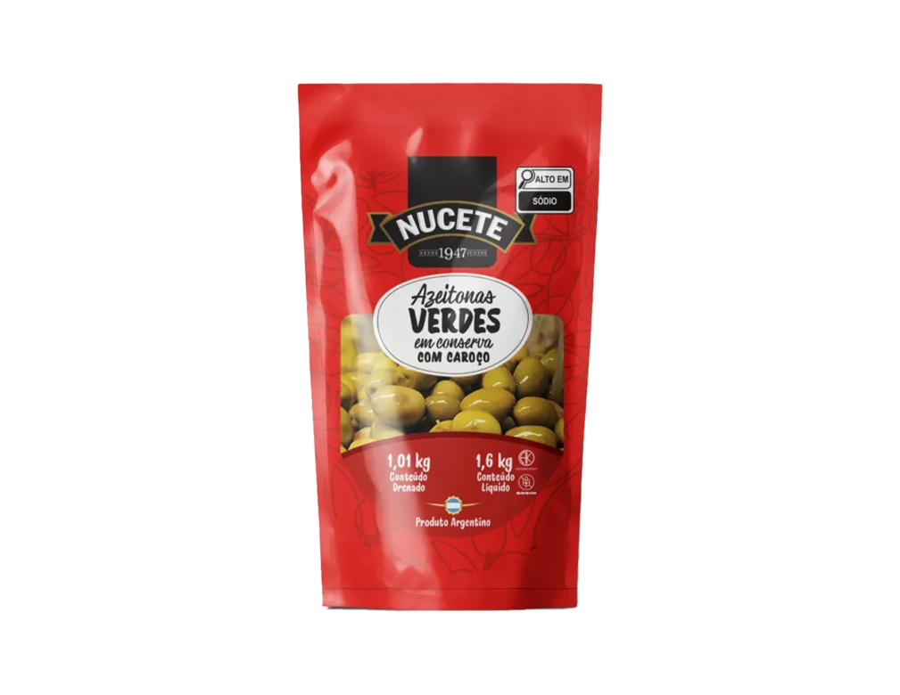 AZEITONA VERDE MÉDIA 24 X 28 NUCETE 1,01 KILO BLACK FRIDAY PMG ATACADISTA