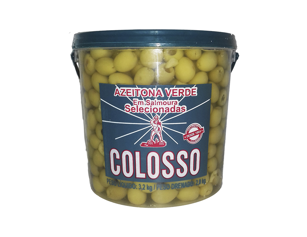 AZEITONA VERDE SEM CAROÇO COLOSSO 2 KILO BLACK FRIDAY PMG ATACADISTA