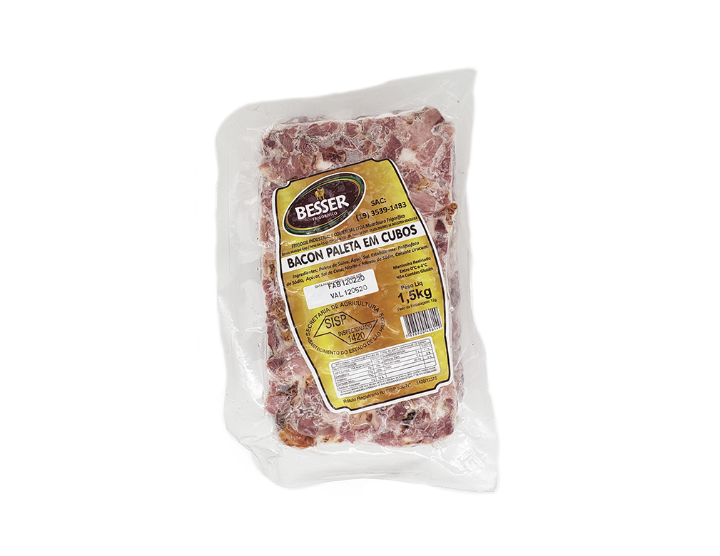 BACON EM CUBOS PALETA BESSER 1,5 KILO PCT BLACK FRIDAY PMG ATACADISTA