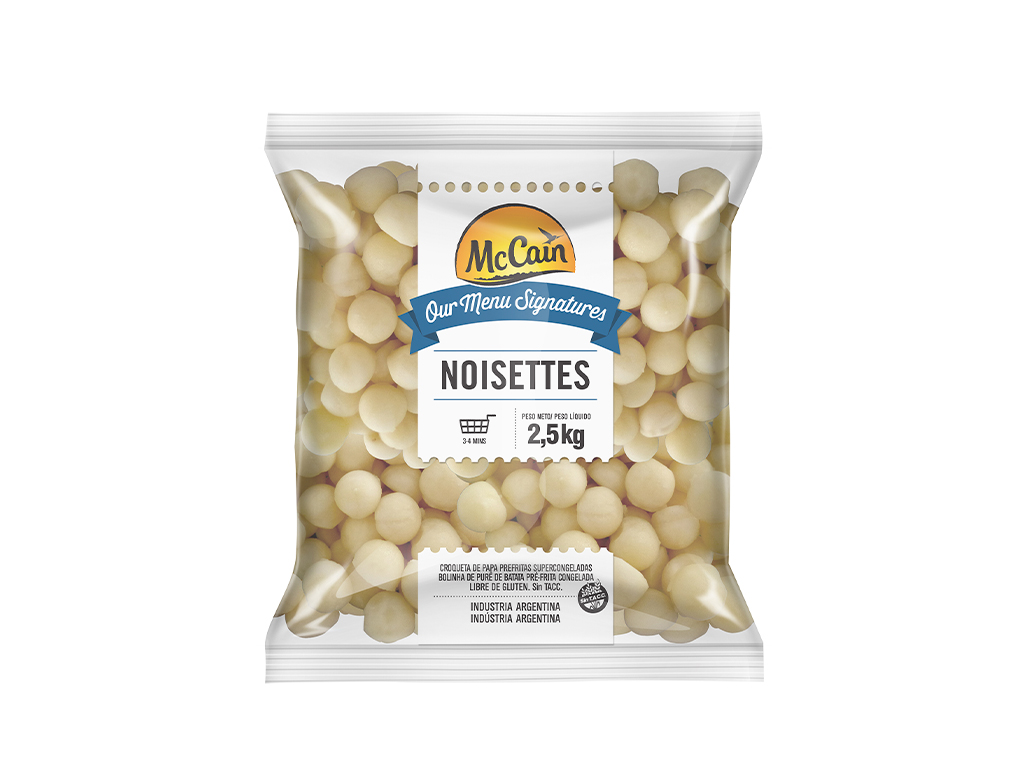 BATATA CONGELADA PRÉ FRITA NOISETTES MCCAIN 2,5 KILO (CX 4 PCT) BLACK FRIDAY PMG ATACADISTA