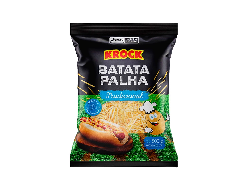 BATATA PALHA TRADICIONAL KROCK 500 G (FDO 20 PCT) BLACK FRIDAY PMG ATACADISTA