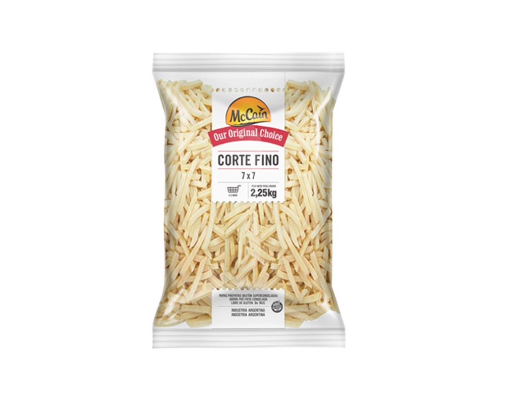 BATATA PALITO CONGELADA PRÉ FRITA 7 MM CORTE FINO MCCAIN 2,25 KILO (CX 8 PCT) BLACK FRIDAY PMG ATACADISTA