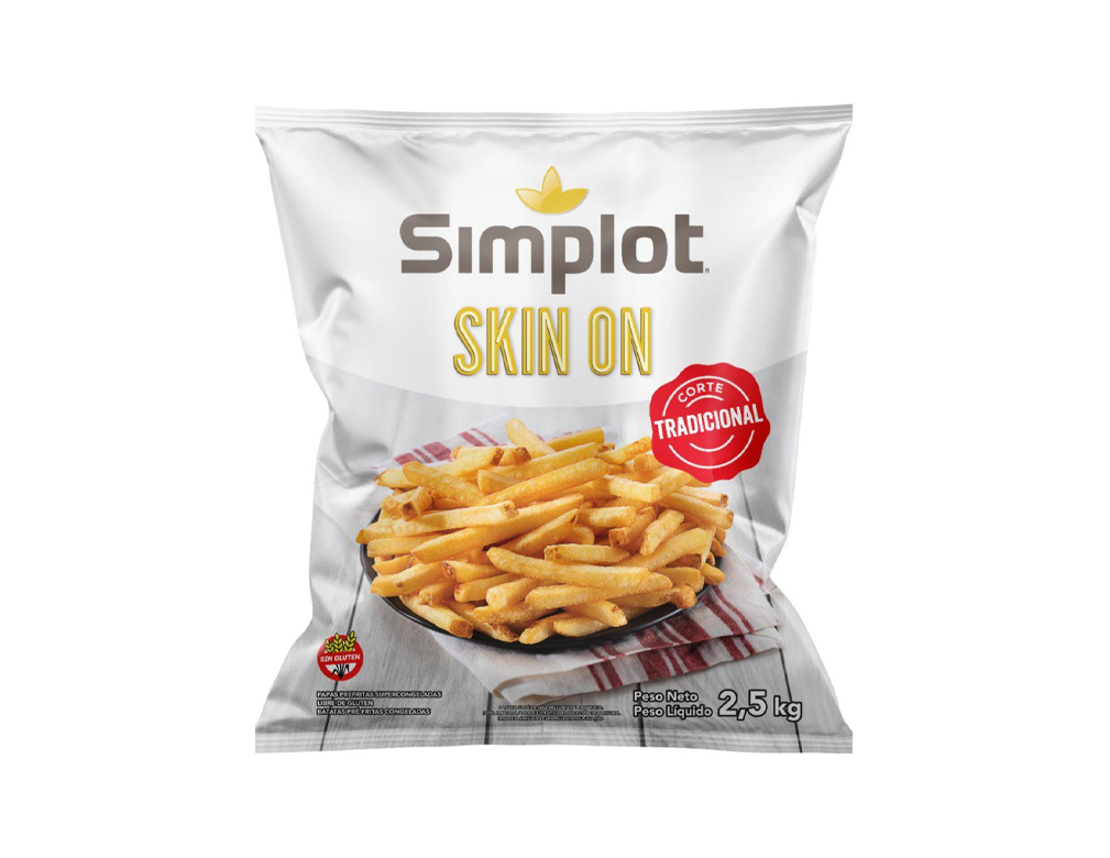 BATATA PALITO CONGELADA PRÉ FRITA 9 MM CORTE TRADICIONAL SKIN ON SIMPLOT 2,5 KILO (CX 5 PCT) BLACK FRIDAY PMG ATACADISTA