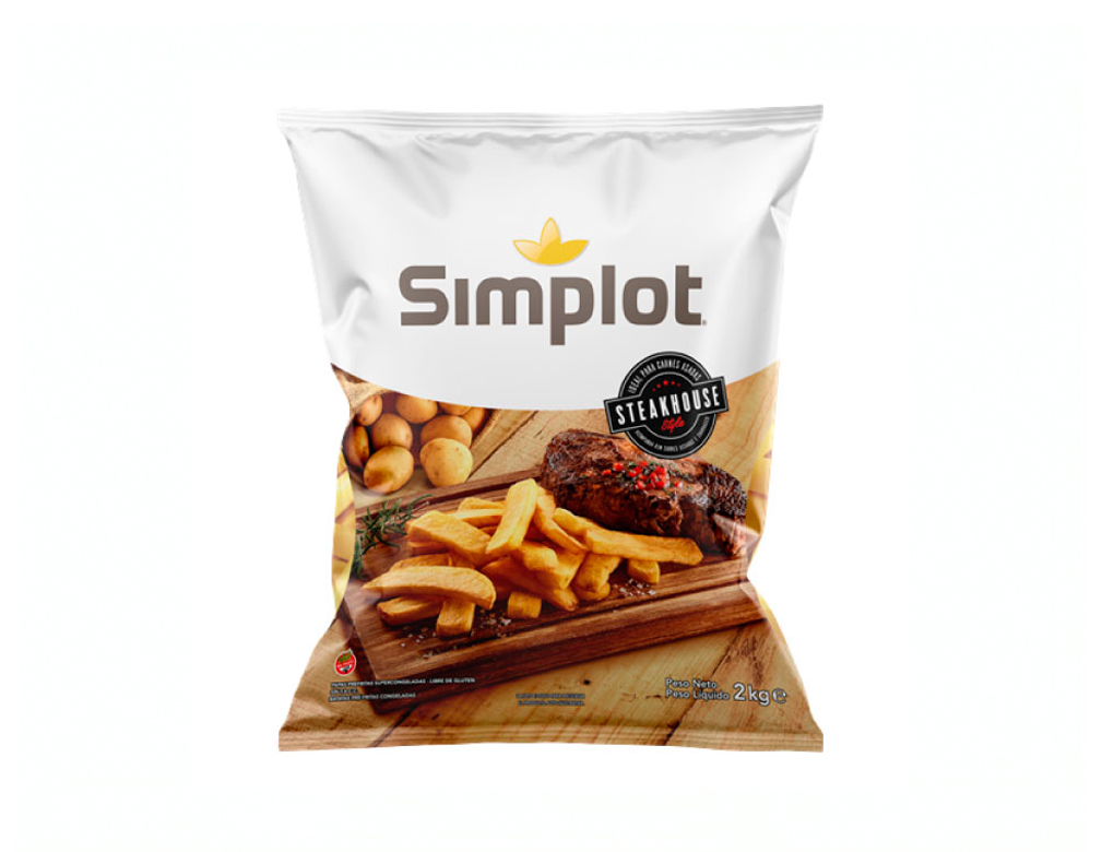 BATATA PALITO CONGELADA PRÉ FRITA 9 X 18 MM STEAKHOUSE SIMPLOT 2 KILO (CX 5 PCT) BLACK FRIDAY PMG ATACADISTA