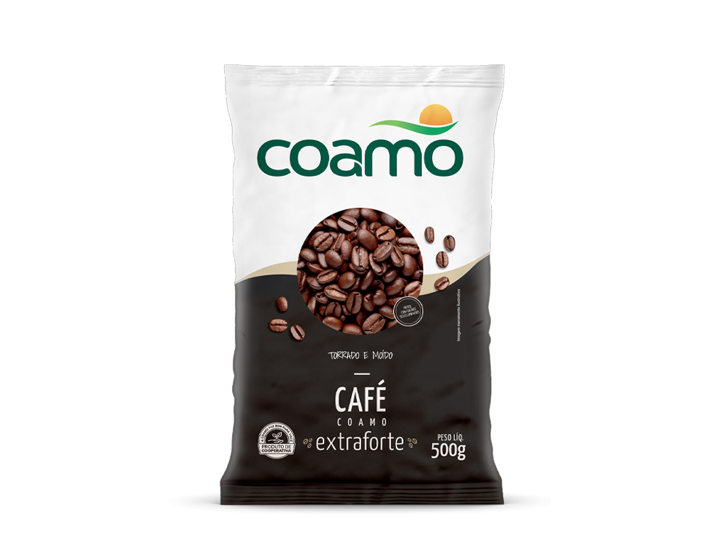 CAFÉ EXTRA FORTE ALMOFADA COAMO 500 G (CX 10 PCT) BLACK FRIDAY PMG ATACADISTA