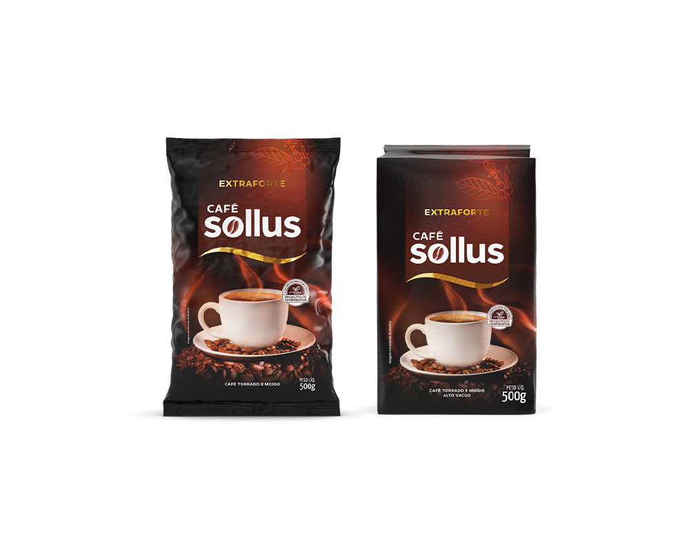 CAFÉ EXTRA FORTE ALMOFADA SOLLUS 500 G (FDO 10 PCT) BLACK FRIDAY PMG ATACADISTA