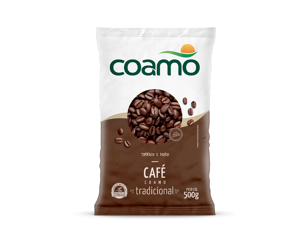 CAFÉ TRADICIONAL ALMOFADA COAMO 500 G (CX 10 PCT) BLACK FRIDAY PMG ATACADISTA