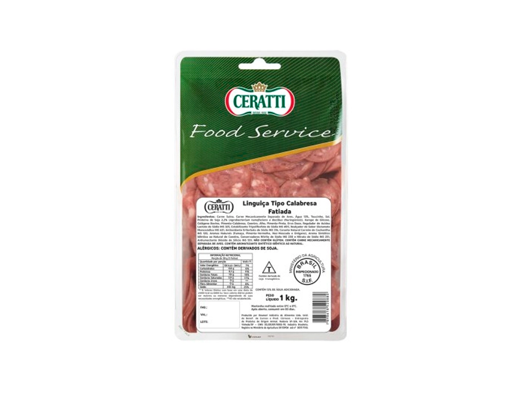 CALABRESA FATIADA RESFRIADA CERATTI 1 KILO BLACK FRIDAY PMG ATACADISTA