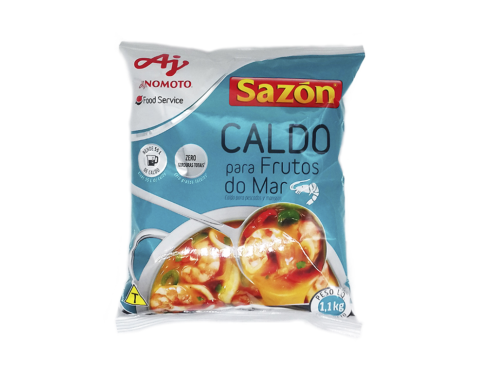 CALDO PARA FRUTOS DO MAR SAZÓN AJINOMOTO 1,1 KILO BLACK FRIDAY PMG ATACADISTA