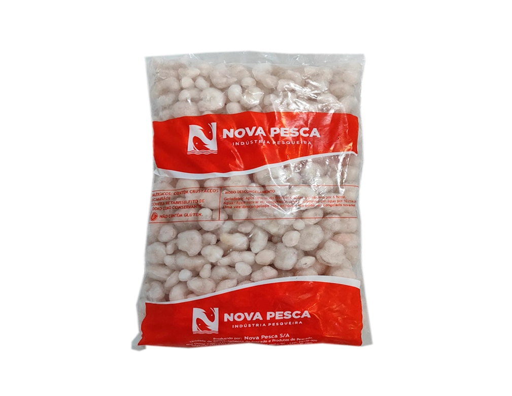 CAMARÃO CONGELADO DESCASCADO 7 BARBAS NOVA PESCA 2 KILO BLACK FRIDAY PMG ATACADISTA