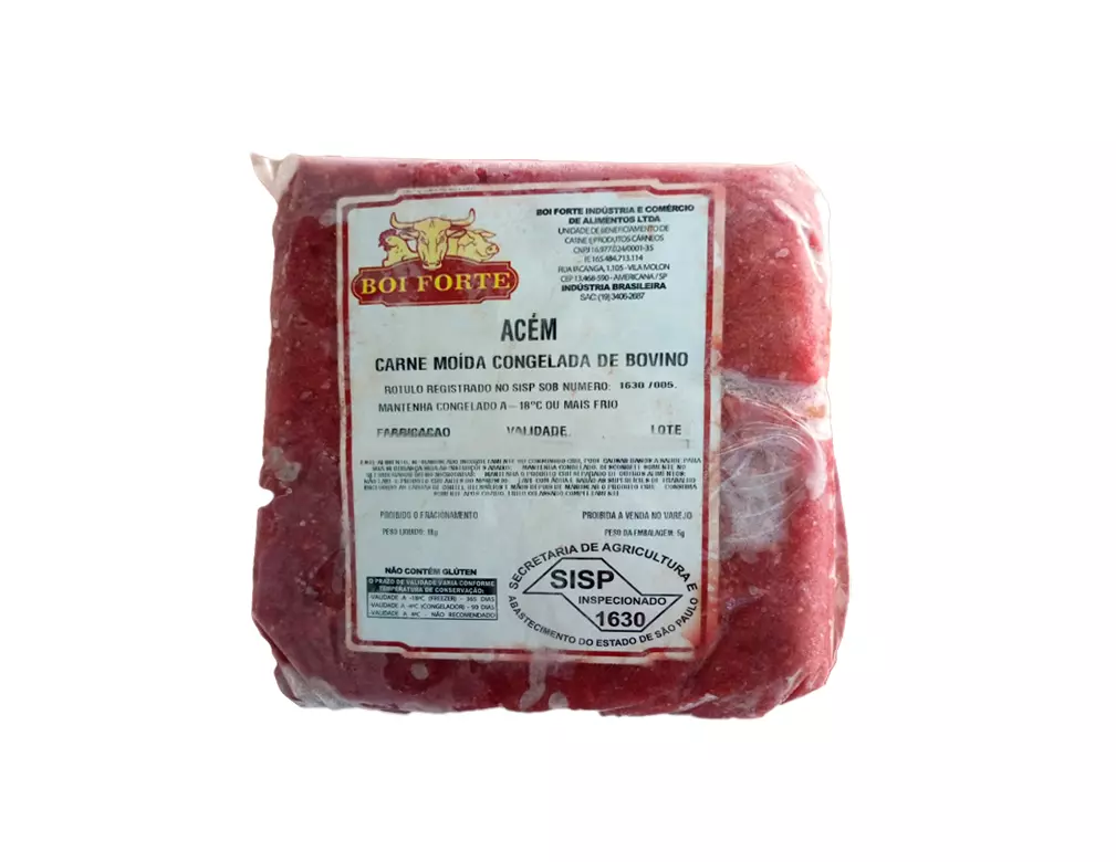 CARNE MOÍDA BOVINA CONGELADA ACÉM BOI FORTE 1 KG BLACK FRIDAY PMG ATACADISTA