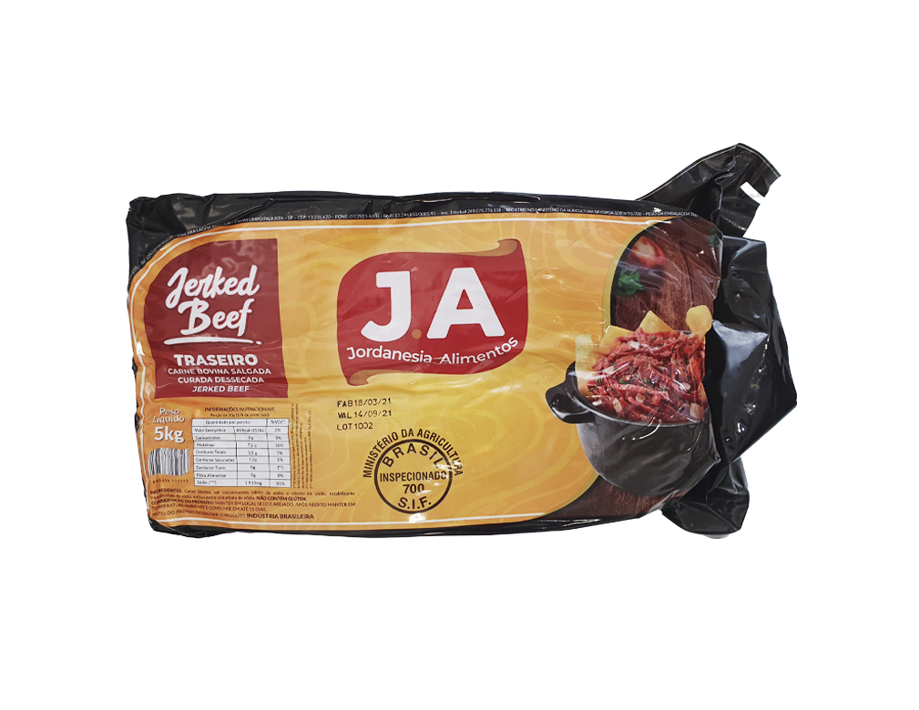 CARNE SECA BOVINA GRANDE TRASEIRO JORDANÉSIA 5 KG BLACK FRIDAY PMG ATACADISTA