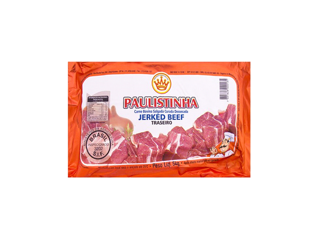 CARNE SECA BOVINA GRANDE TRASEIRO PAULISTINHA 5 KG BLACK FRIDAY PMG ATACADISTA