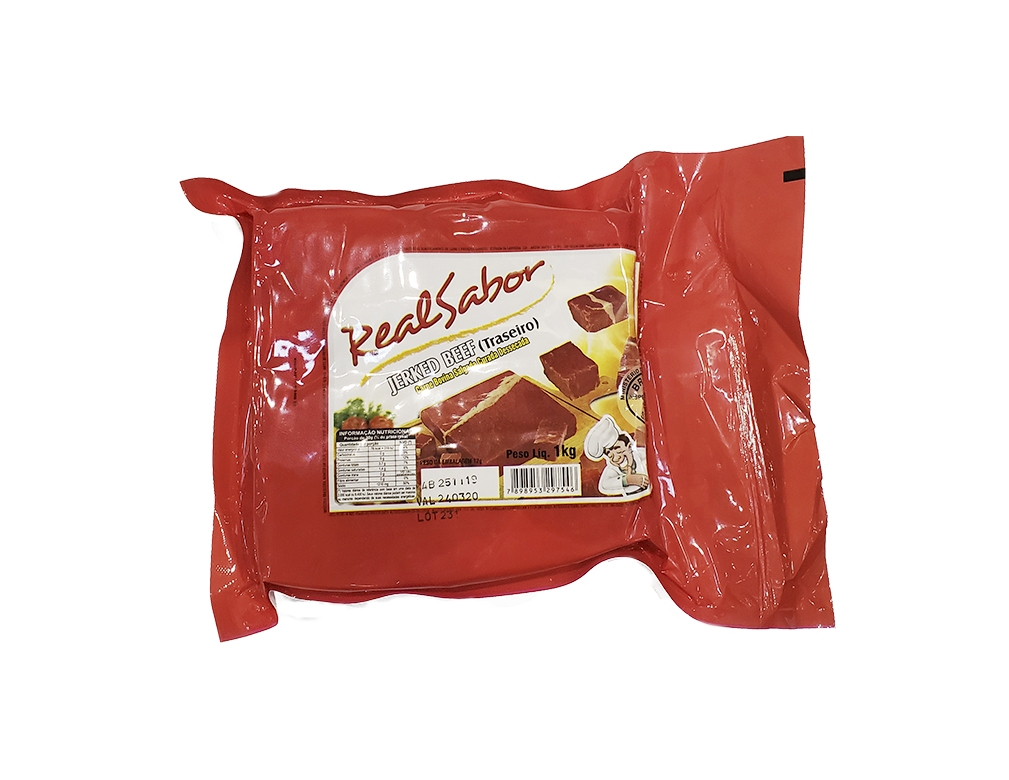 CARNE SECA BOVINA TRASEIRO REAL SABOR 1 KG BLACK FRIDAY PMG ATACADISTA