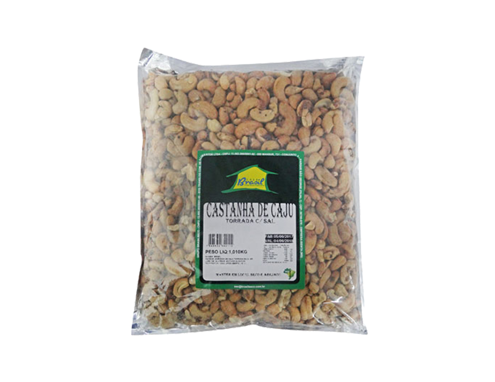 CASTANHA DE CAJU TORRADA COM SAL BRASILSECO 1 KILO BLACK FRIDAY PMG ATACADISTA