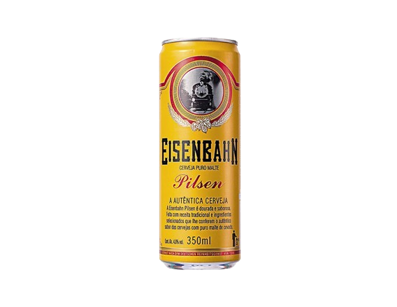 CERVEJA EISENBAHN PILSEN PURO MALTE LATA 350 ML (CX 12 LT) BLACK FRIDAY PMG ATACADISTA