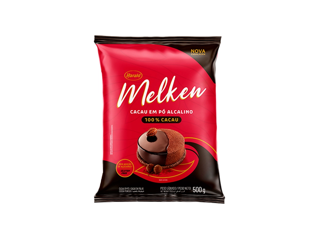CHOCOLATE EM PÓ 100% CACAU MELKEN HARALD 500 G BLACK FRIDAY PMG ATACADISTA