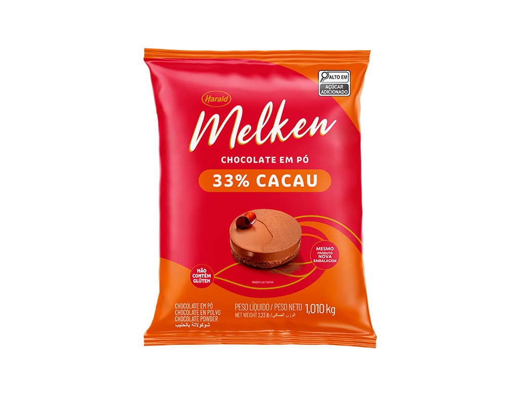 CHOCOLATE EM PÓ 33% CACAU MELKEN HARALD 1,010 KILO BLACK FRIDAY PMG ATACADISTA