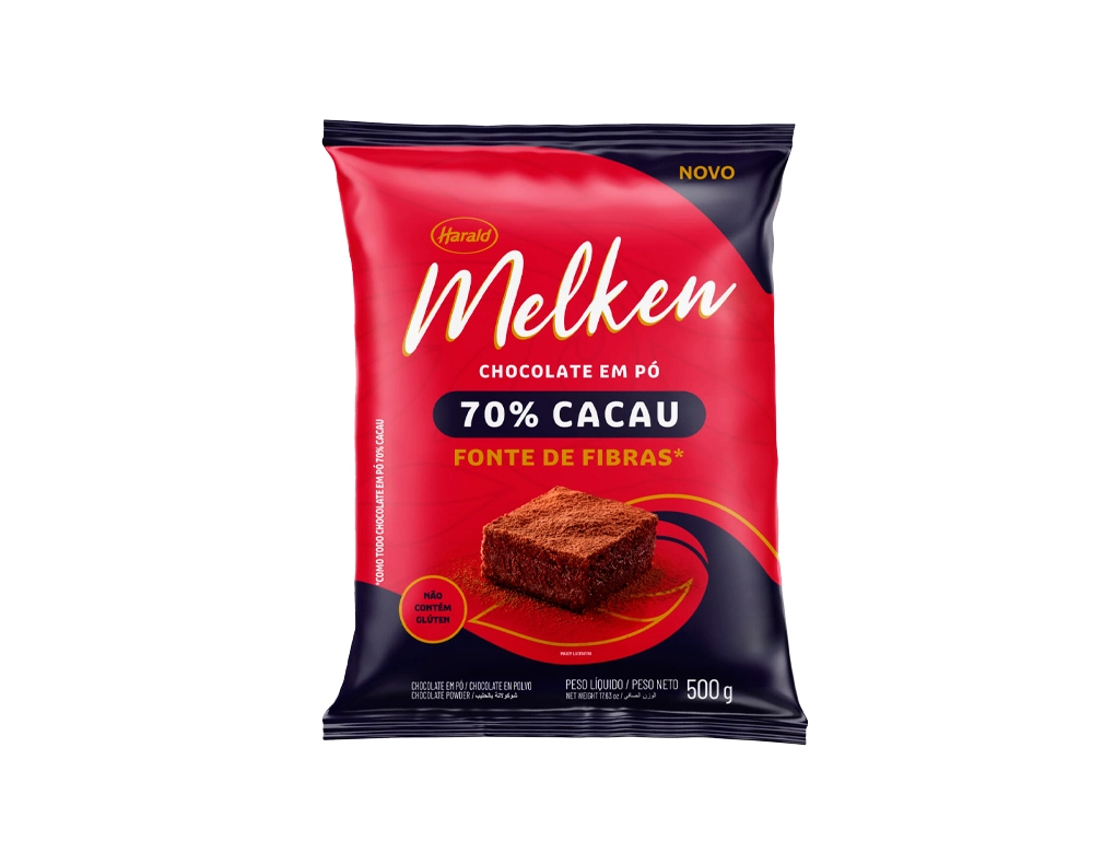 CHOCOLATE EM PÓ 70% CACAU MELKEN HARALD 500 G BLACK FRIDAY PMG ATACADISTA
