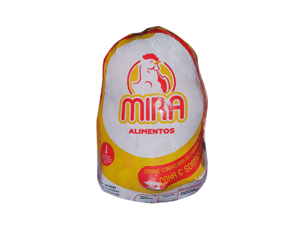 COXAS E SOBRECOXAS DE FRANGO CONGELADAS COM OSSO MIRA (CX 20 KILO) BLACK FRIDAY PMG ATACADISTA