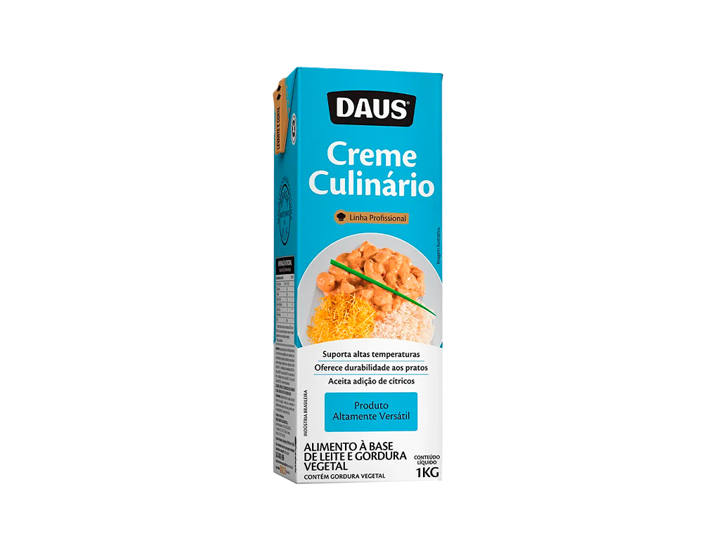 CREME CULINÁRIO DAUS 1 KILO (CX 12 UN) BLACK FRIDAY PMG ATACADISTA