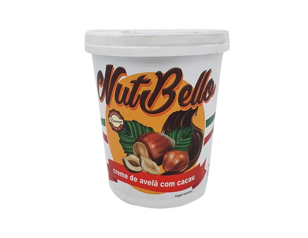 CREME DE AVELÃ PEQUENO COM CACAU NUTBELLO 1,01 KILO BLACK FRIDAY PMG ATACADISTA