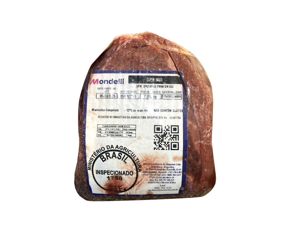CUPIM BOVINO CONGELADO TIPO B MONDELLI 5 KG BLACK FRIDAY PMG ATACADISTA