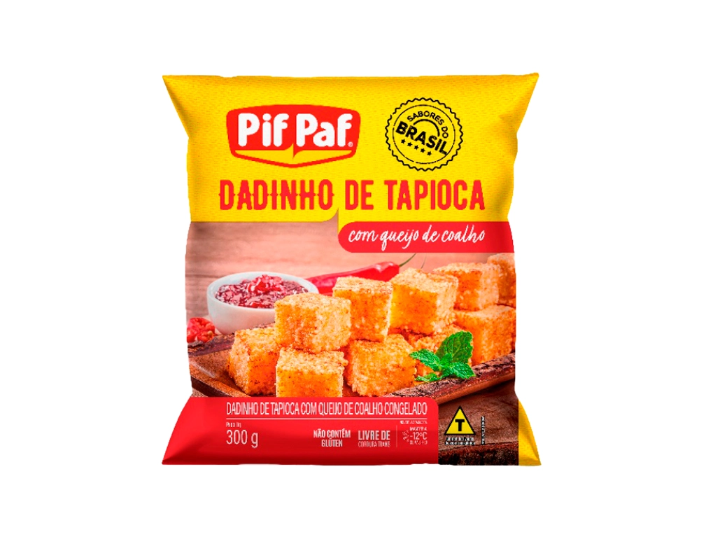 DADINHO DE TAPIOCA COM QUEIJO DE COALHO CONGELADO PIF PAF 300 G BLACK FRIDAY PMG ATACADISTA