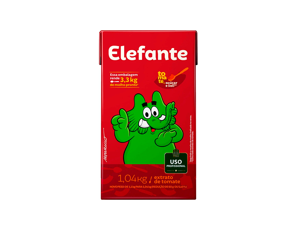 EXTRATO DE TOMATE ELEFANTE 1,04 KILO (CX 12 UN) BLACK FRIDAY PMG ATACADISTA