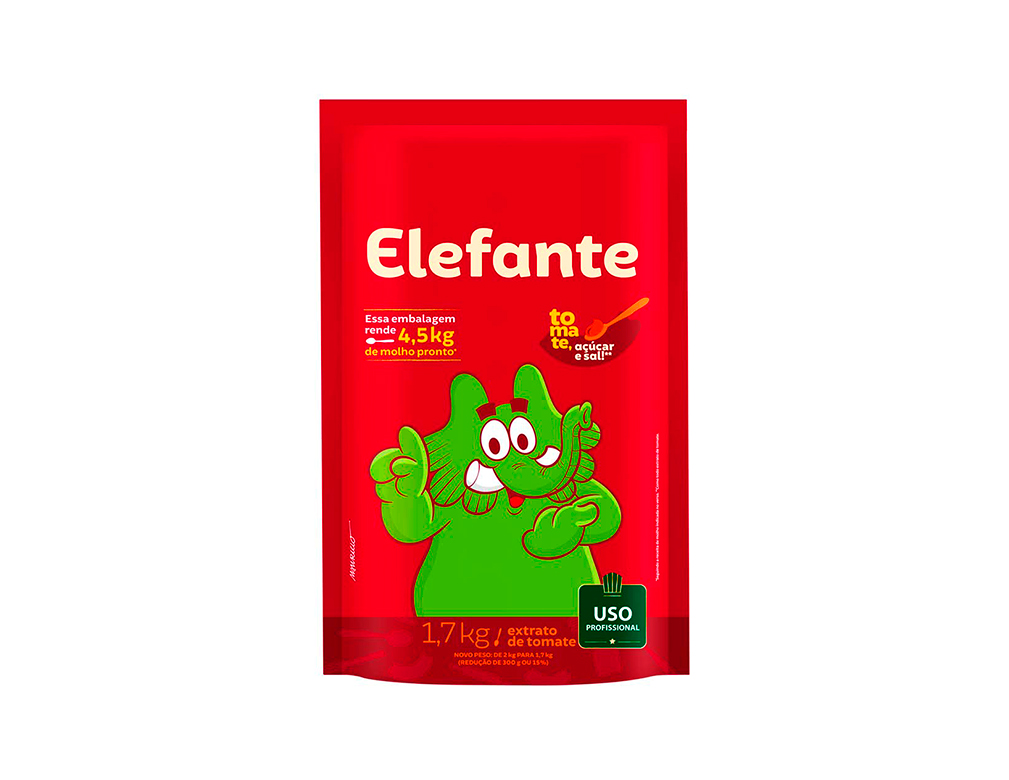 EXTRATO DE TOMATE ELEFANTE 1,7 KILO BLACK FRIDAY PMG ATACADISTA