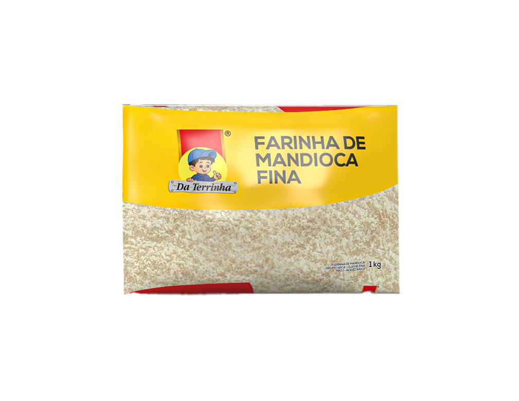 FARINHA DE MANDIOCA CRUA FINA DA TERRINHA 1 KILO BLACK FRIDAY PMG ATACADISTA