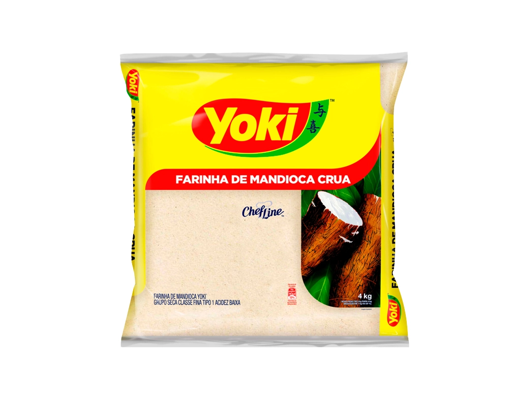 FARINHA DE MANDIOCA CRUA FINA YOKI 4 KILO BLACK FRIDAY PMG ATACADISTA