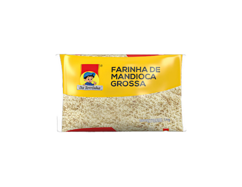 FARINHA DE MANDIOCA CRUA GROSSA DA TERRINHA 1 KILO BLACK FRIDAY PMG ATACADISTA